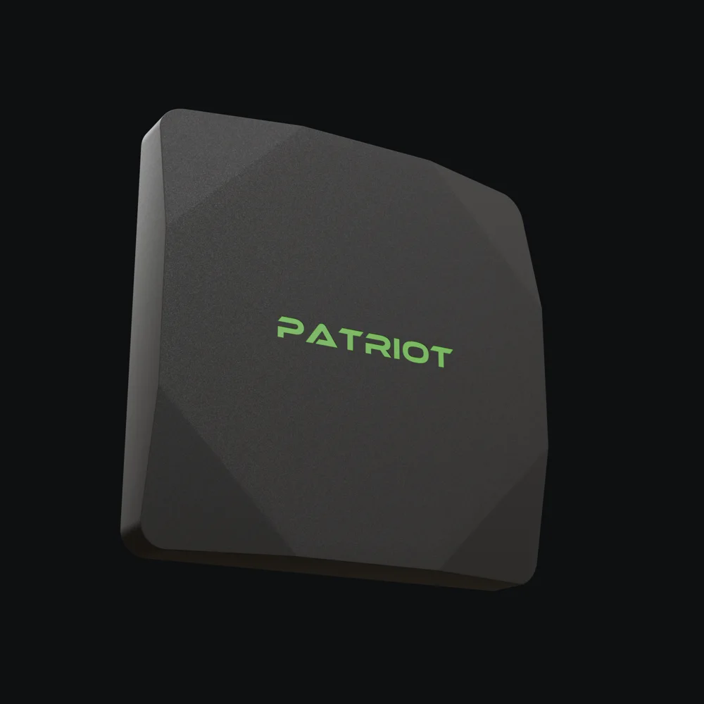 Patriot Hub, чёрный, вид под углом
