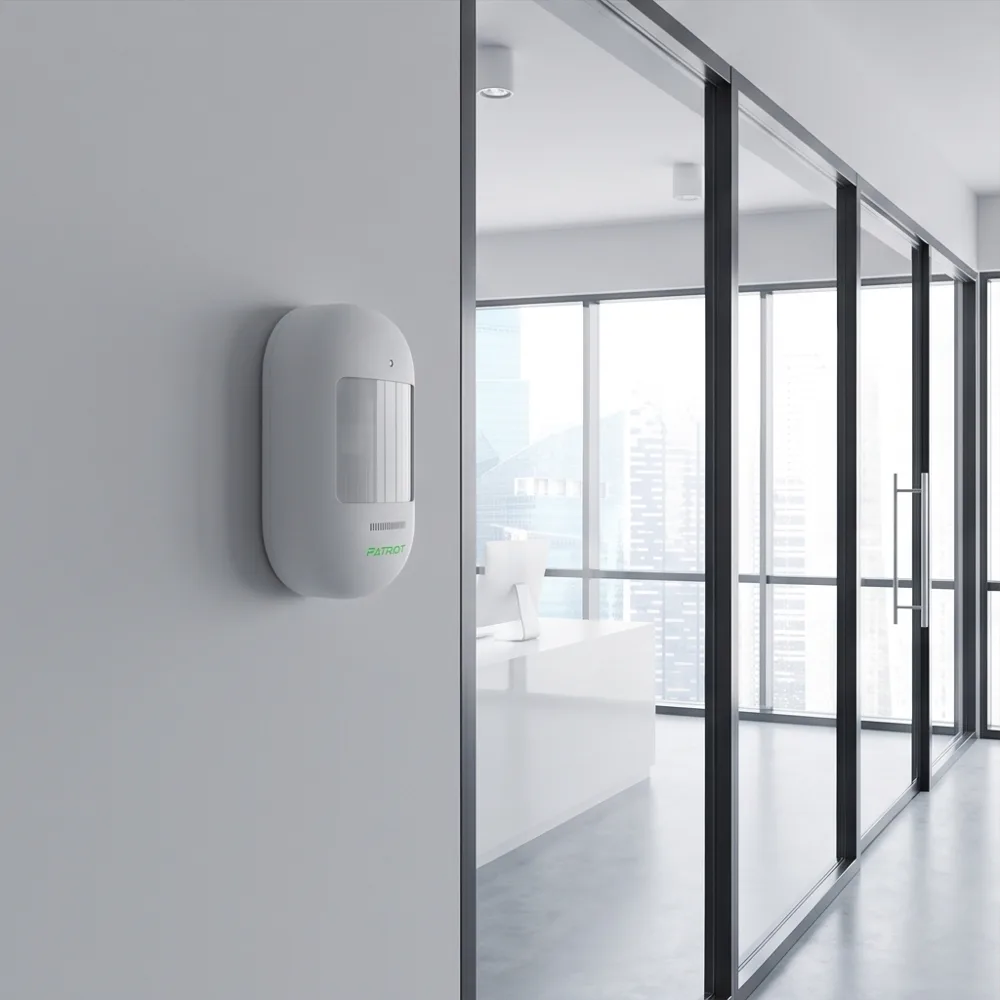 Patriot MotionDetector Combi в офисе с остеклением